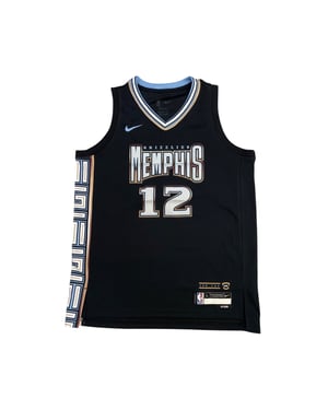 Nike Morant Memphis Grizzlies basketbalshirt voor kinderen (Zwart)