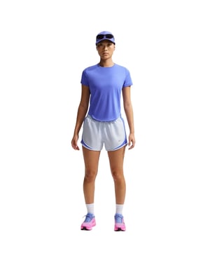 Nike Swoosh Dri-FIT-shirt voor dames (Saffier)