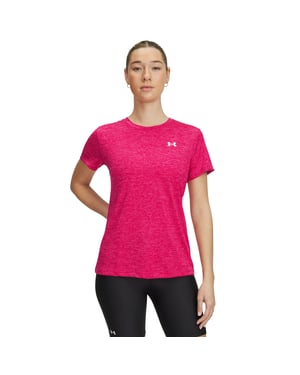 Under Armour Twist T-shirt met korte mouwen voor dames (Dageraad Roze)