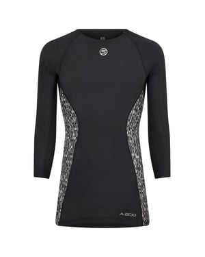 Skins Heren A200-shirt met lange mouwen (Zwart)