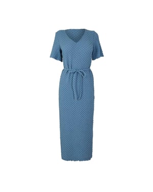 Vero Moda Dames Bubble V-hals Midi Jurk (Coronet Blauw)