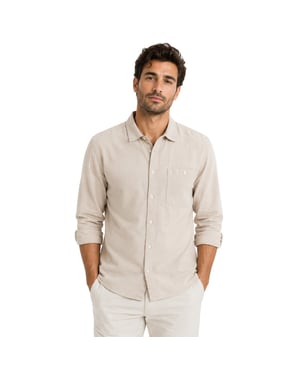 Farah Heren Campbell Relaxed Fit Shirt (Indigo)