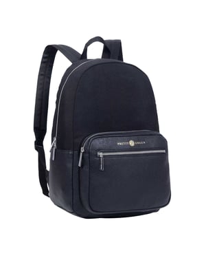 Pretty Green Rugzak met Essentials logo (Zwart)