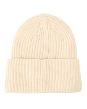 Pieces Geribde muts voor dames (Witkap grijs)