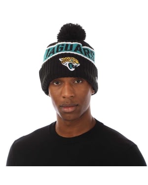 New Era Unisex volwassen NFL Jacksonville Jaguars Pom Pom muts (Medium Blauw)