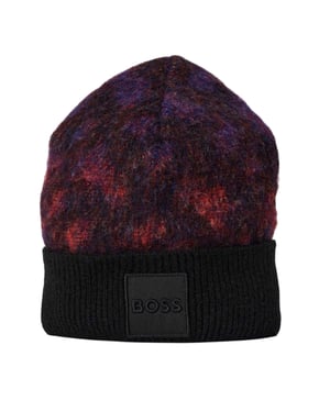 Boss Unisex Vuxen Miracolo Ribbed Beanie (Svart)