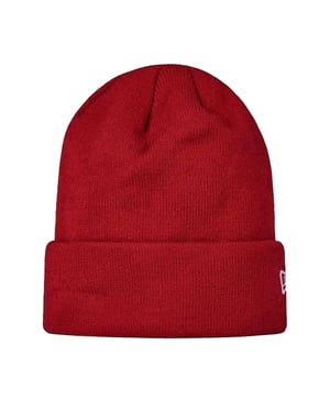 New Era Geborduurde gebreide muts met logo voor volwassenen (Rood)
