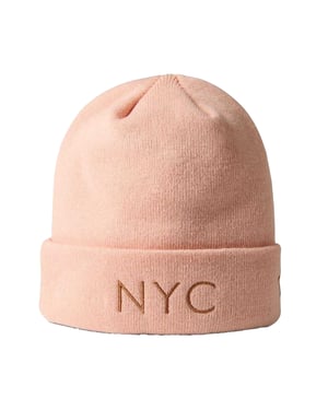 New Era Casual muts met NYC-lettering voor volwassenen (Roze)