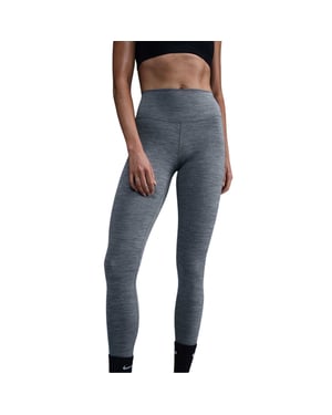 Nike Dames One Dri-FIT Hoge Taille Tights (Rookgrijs)