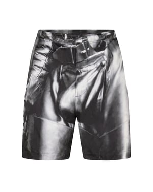 Diesel Unisex Vuxen Graphic Print Regular Casual Shorts (Svart)