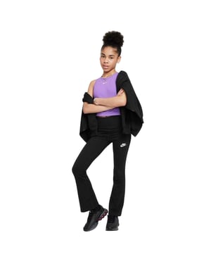 Nike Meisjes Favorieten Uitlopende Legging (Zwart/Wit)