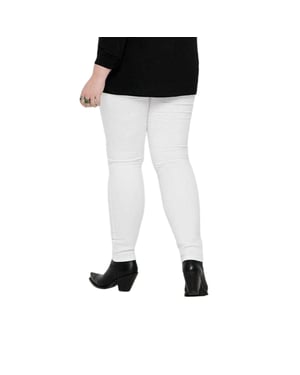 Only Skinny-jeggings för kvinnor/damer (Vit)