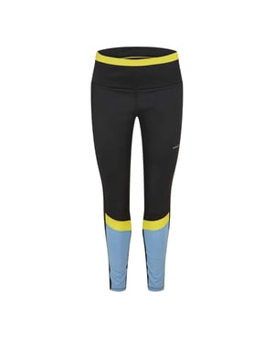 Head Dam/Lady Colour Block Pocket Mid Rise Leggings (Blå)