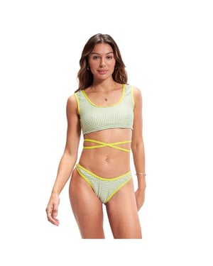 Speedo Dames/Dames Bikinitop Horizontale Streep (Geel)