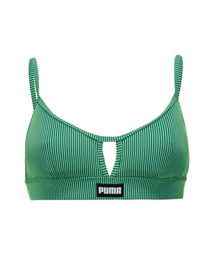 Puma Dames/Dames Peek A Boo Stripe Bikinitop (Groen)