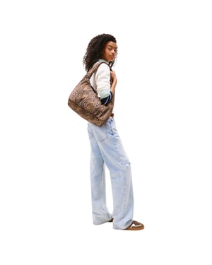 Tommy Jeans Luipaardprint handtas (Bruin)