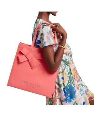 Ted Baker Damestas met strik (Koraal)