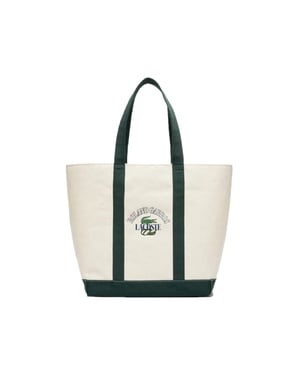 Lacoste Roland Garros Canvas Draagtas (Natuurlijke afdrukken)