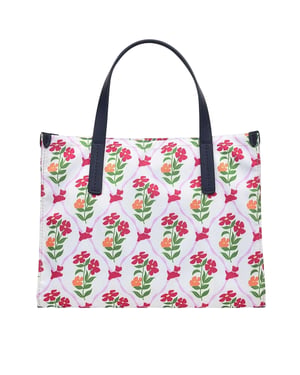 Radley Axelremsväska i återvunnen polyester med blommor (Svart)