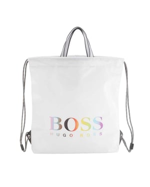 Boss Tlove Regenboog Logo Trekkoord Tas (Wit)