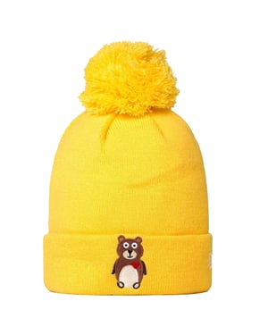 New Era Gebreide muts voor kinderen/Kinderen (Geel)