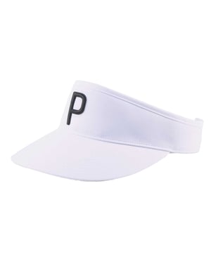 Puma Golfvisir med broderad logotyp (Vit/Svart)