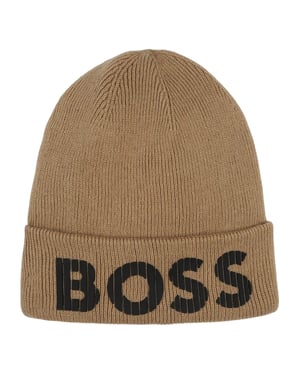 Boss Beanie met letters voor kinderen (Brownie)