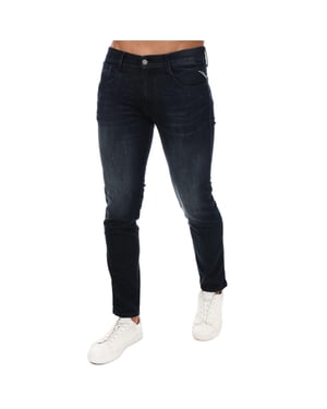 Replay Anbass stretch-slimfit-jeans voor heren (Donkerblauw)