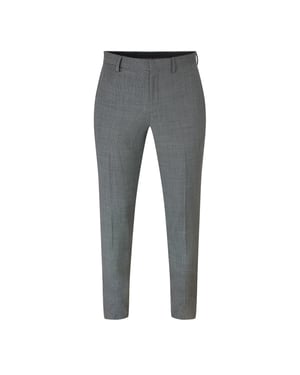 Hugo Mannen Patroon Rechte Pantalon (Grijs)