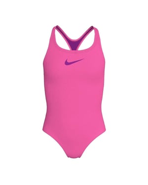 Nike Girls Hydrastrong baddräkt i ett stycke (Hyper Pink)