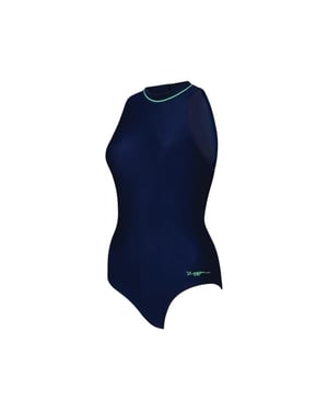 Zoggs Womens/Ladies Zipped One Piece Swimsuit (Navy)