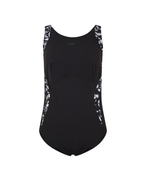 Speedo Kvinnor/Ladies Logo One Piece Swimsuit (Svart)