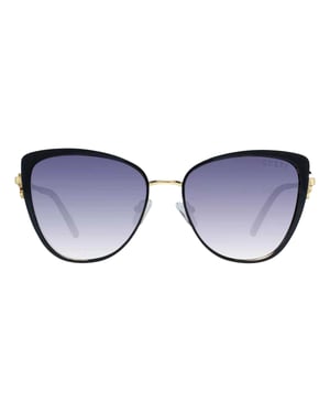 Guess Dames/Dames Glanzende Zonnebril (Zwart/Goud)