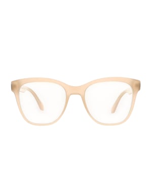 Off-White Stijl Zonnebril Vierkant (Beige/Blauw)