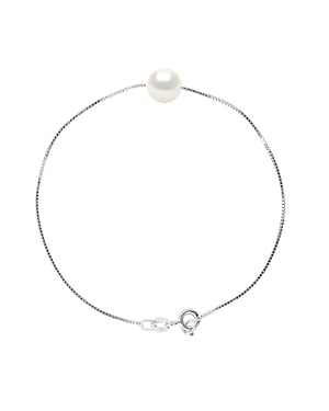 DIADEMA - Armband - Äkta sötvattenspärlor i vitguld