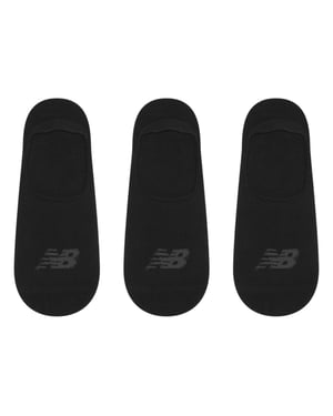 New Balance No-Show Sokken voor volwassenen (pak van 3) (Zwart)