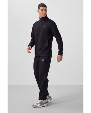 Heren lange mouw rits sweatshirt en broek set