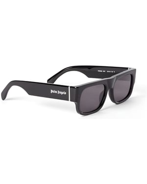Accessories Palm Angels Midway Rectangle Sunglasses in Black Dark Grey