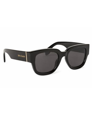 Accessories Palm Angels Monterey Rectangle Sunglasses in Black Dark Grey