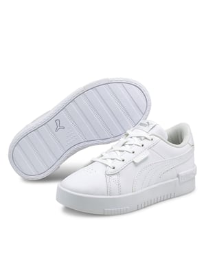 Girls Puma Jada Court Trainers Child Girls in White/White