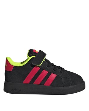 Girls adidas Grand Court Trainers in Core Black/Luci