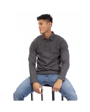 Peter Werth Chessum-poloshirt voor heren (Houtskool)