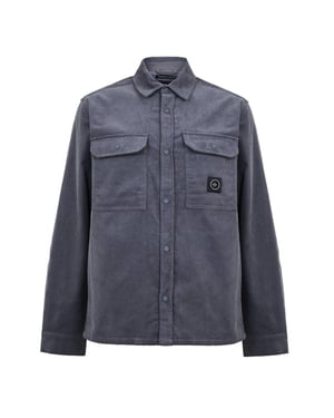 Marshall Artist Heren Corduroy Overhemd (Houtskool)