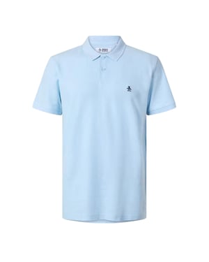 Original Penguin Heren Geborduurd Logo Poloshirt (Water)