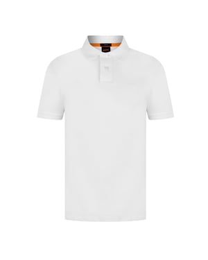 Boss Heren Passenger Box Logo Polo Shirt (Wit)
