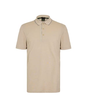 Boss Heren Paule 4 Poloshirt (Licht Beige)