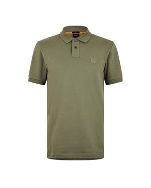 Boss Mannen Passenger Box Logo Poloshirt (Sage)