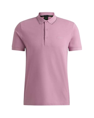 Boss Heren Paule 4 Poloshirt (Lichtpaars)