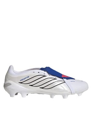 Men's adidas Predator .3 FG Lace-Up Sneakers in White/Blue