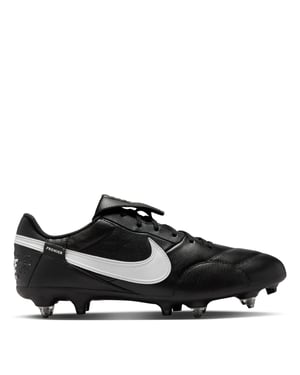 Men's Nike Premier 3 Anti Clog Soft Ground Football Boots in Black/White